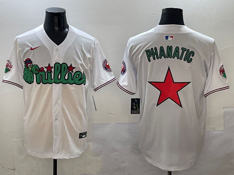 Men Philadelphia Phillies Blank White three generations Joint Name 2025 Nike MLB Jersey style 7